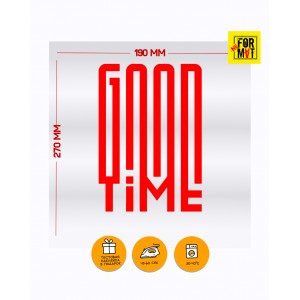 Термонаклейка GOOD TIME
