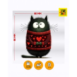 Котик с сердечком, Термовалентинка